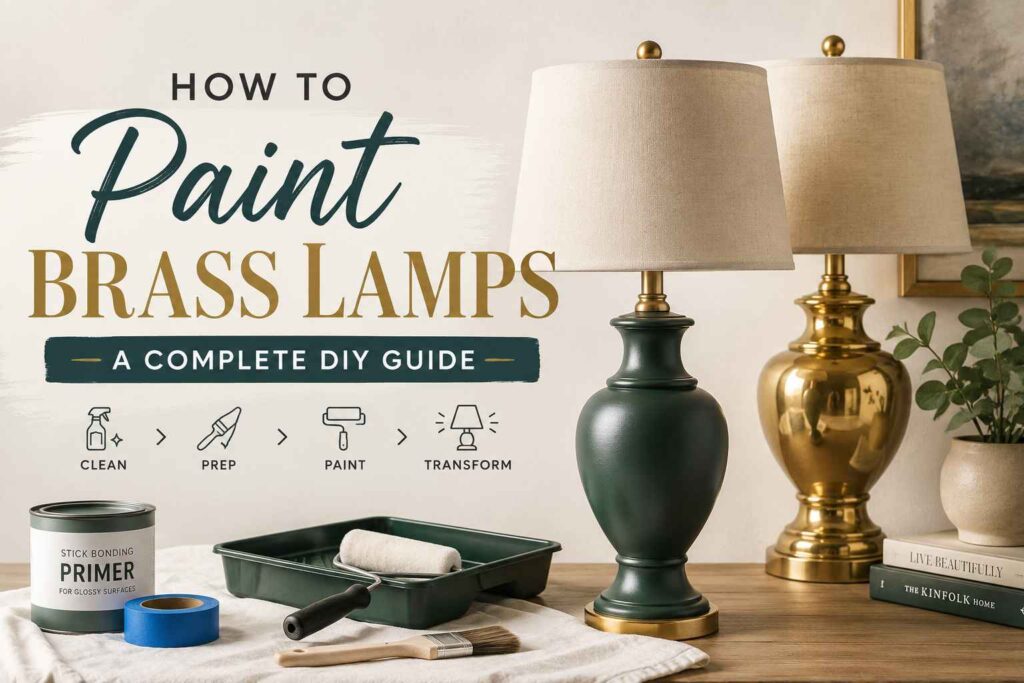 How to Paint Brass Lamps