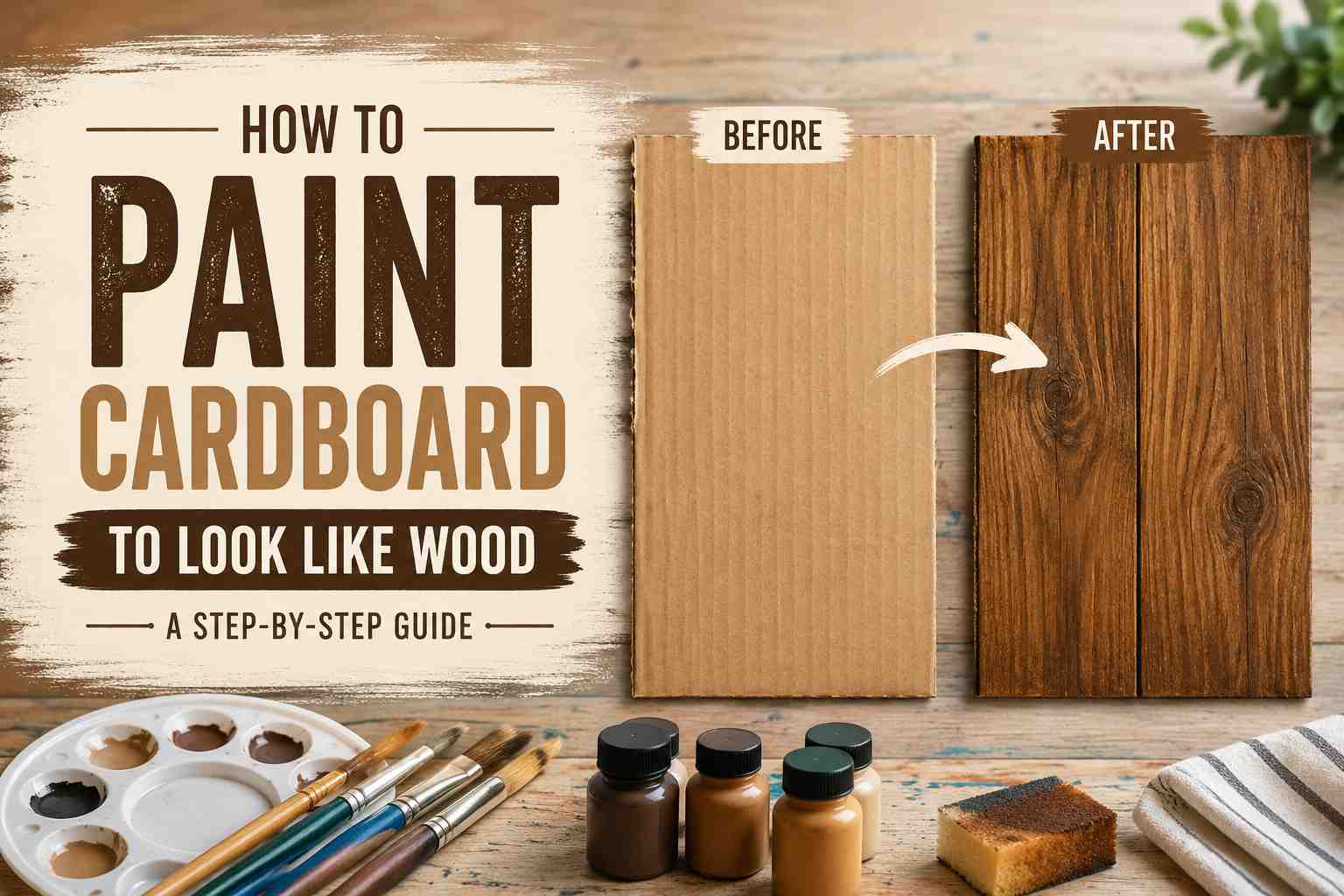 How to Paint Cardboard to Look Like Wood: A Step-by-Step Guide