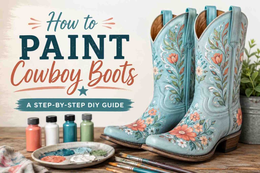 How to Paint Cowboy Boots