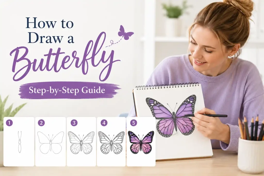 How to Draw a Butterfly
