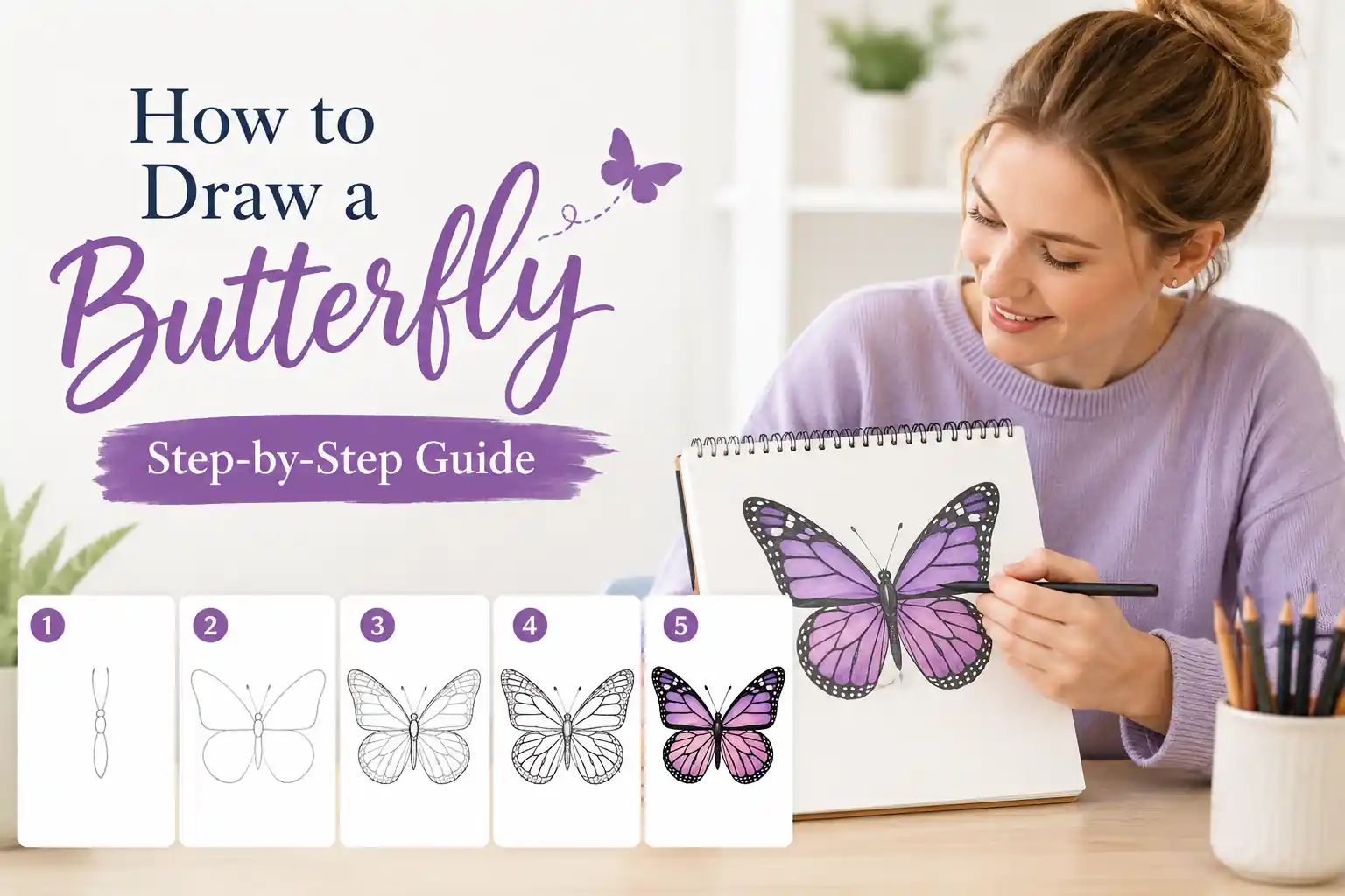 How to Draw a Butterfly