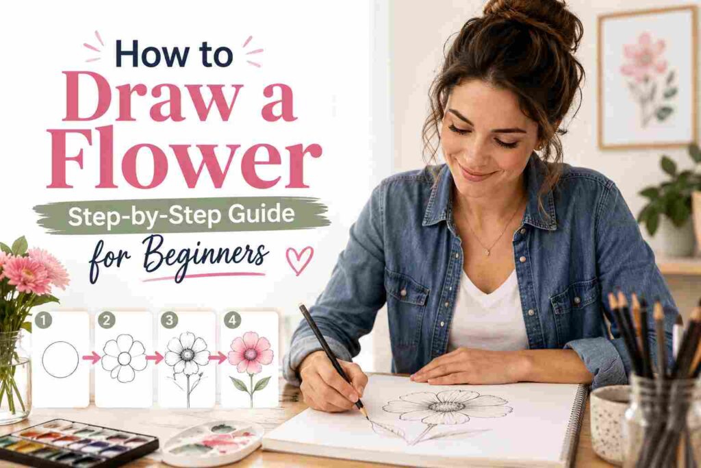 How to Draw a Flower