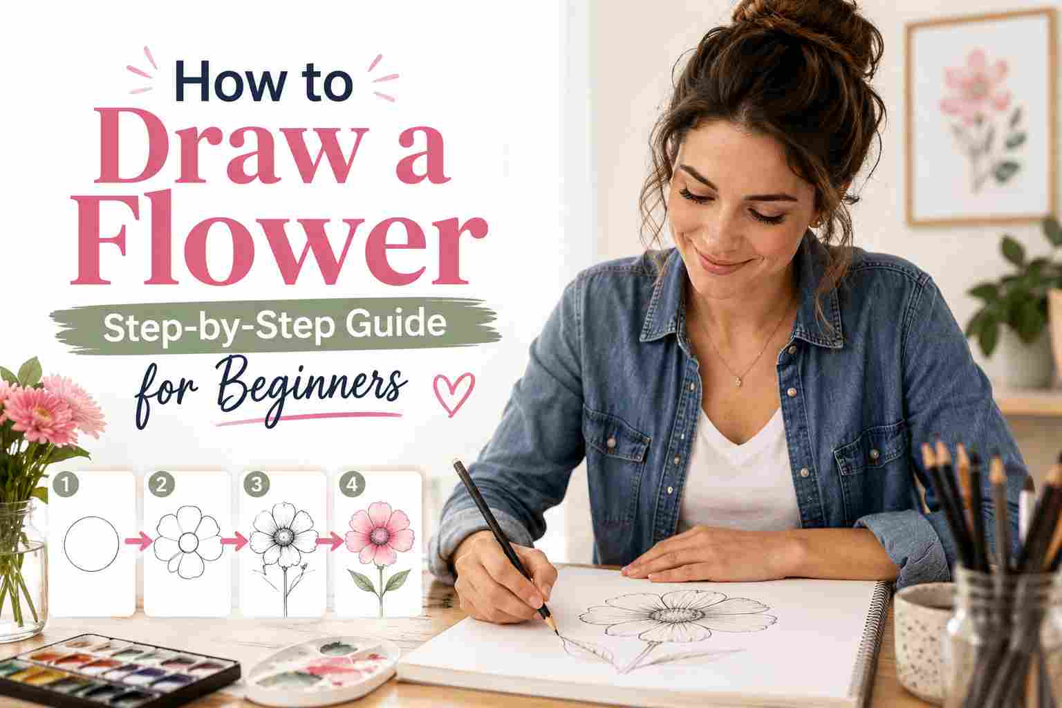 How to Draw a Flower