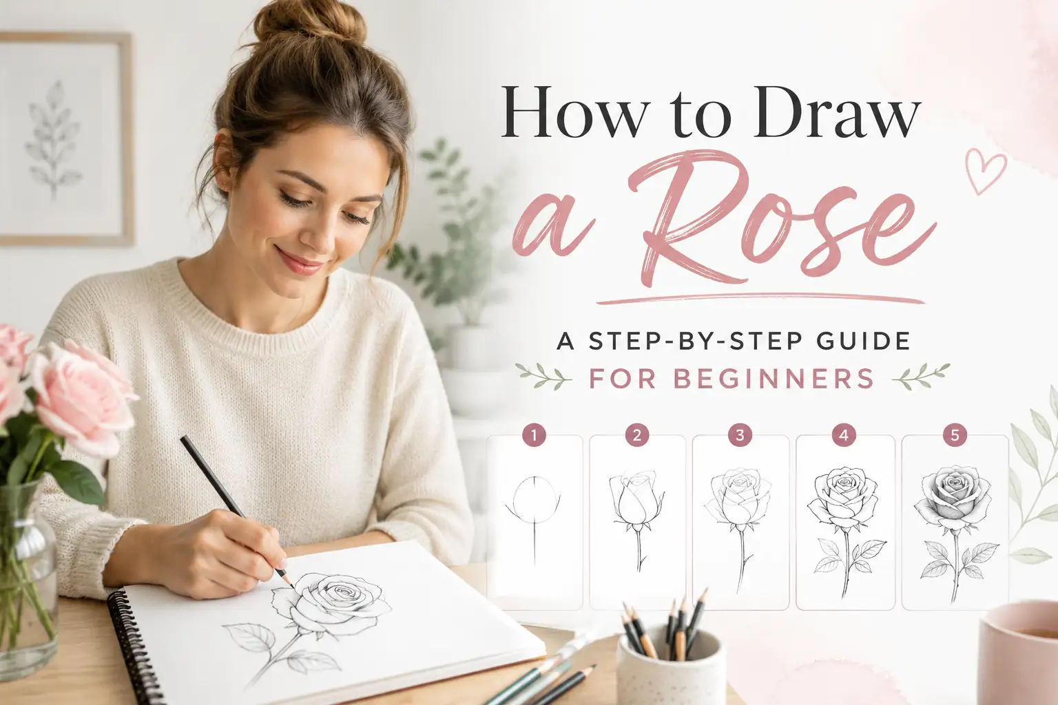 How to Draw a Rose