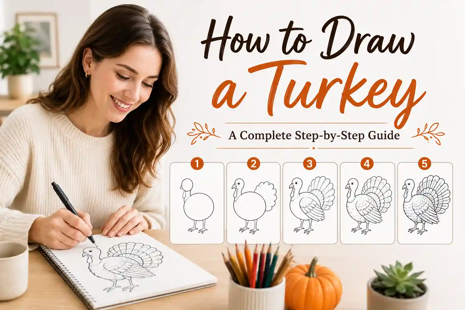 How to Draw a Turkey