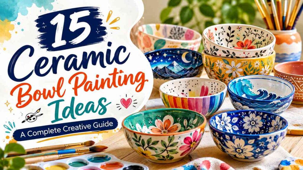 15 Ceramic Bowl Painting Ideas