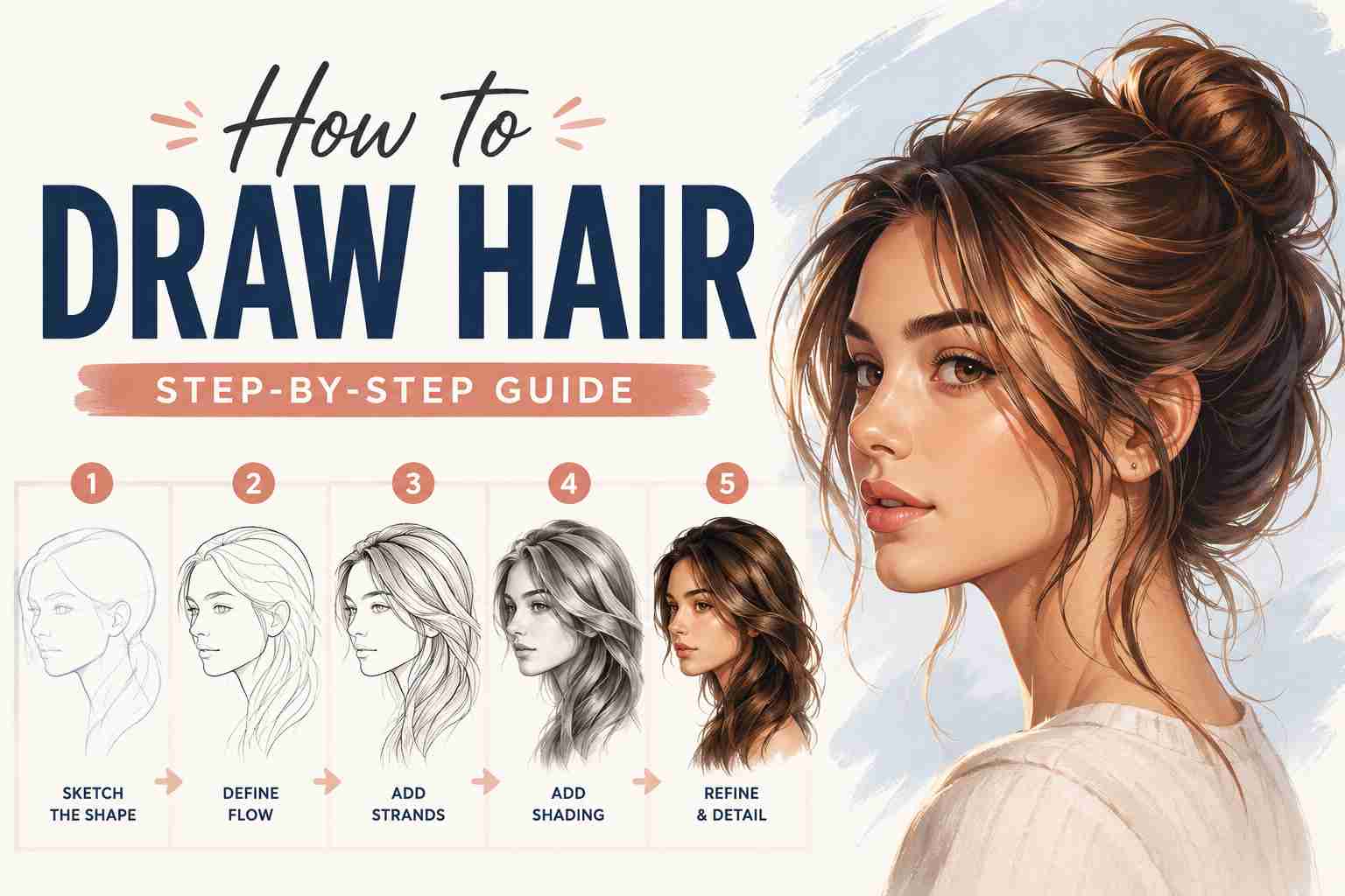 How to Draw Hair: Step-by-Step Guide