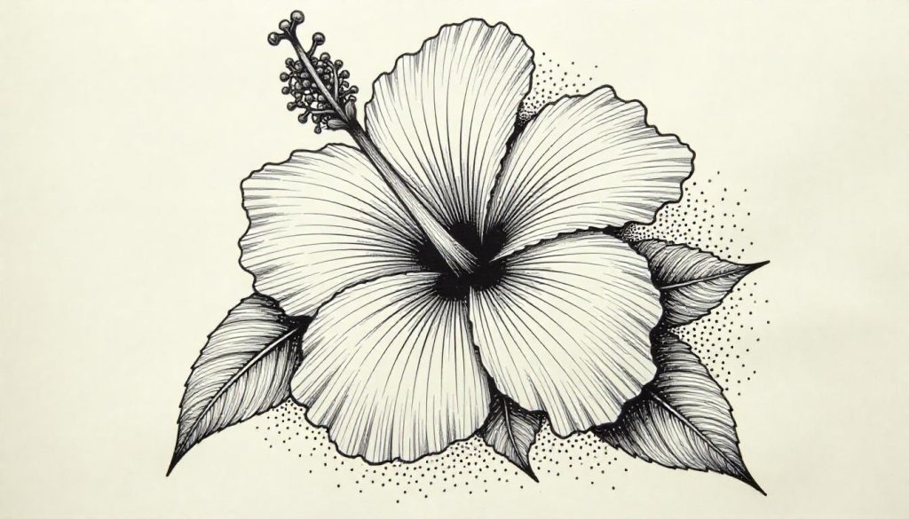 Draw A Hibiscus Flower