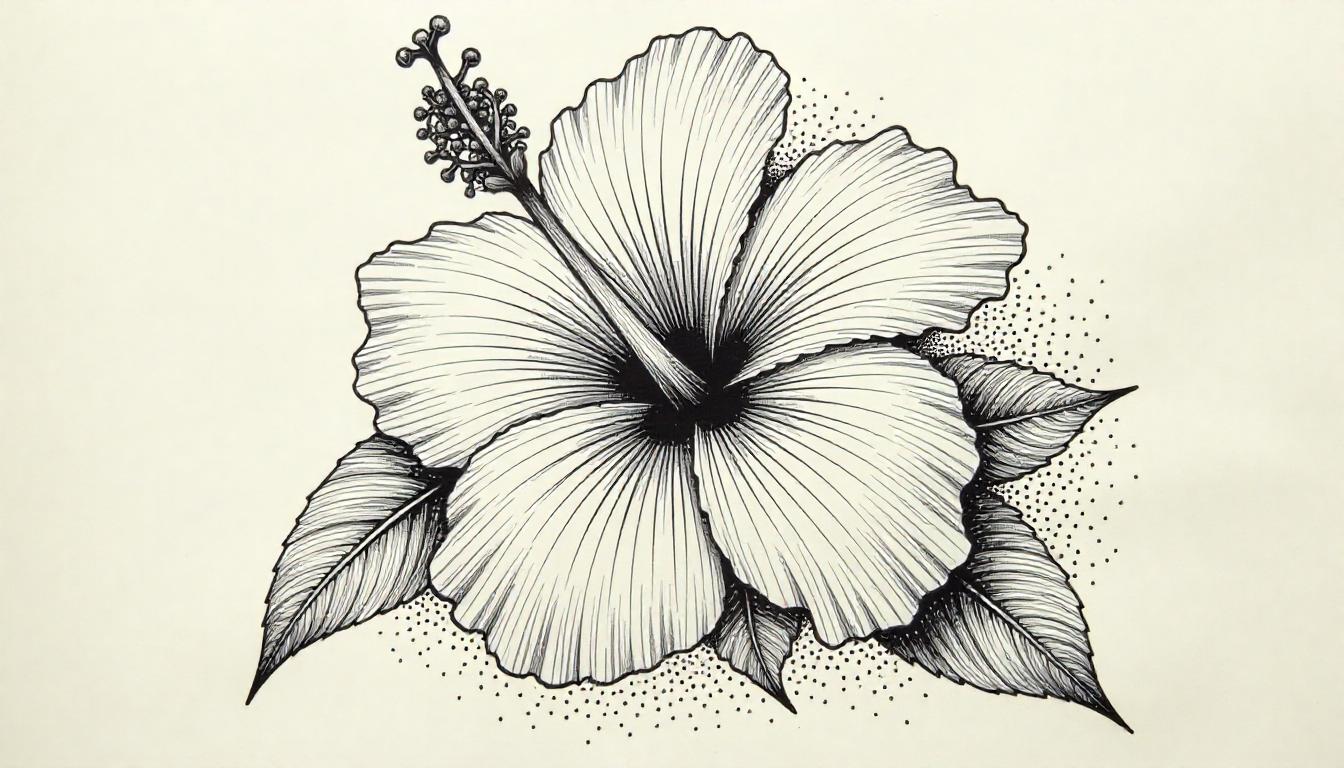 How To Draw A Hibiscus Flower