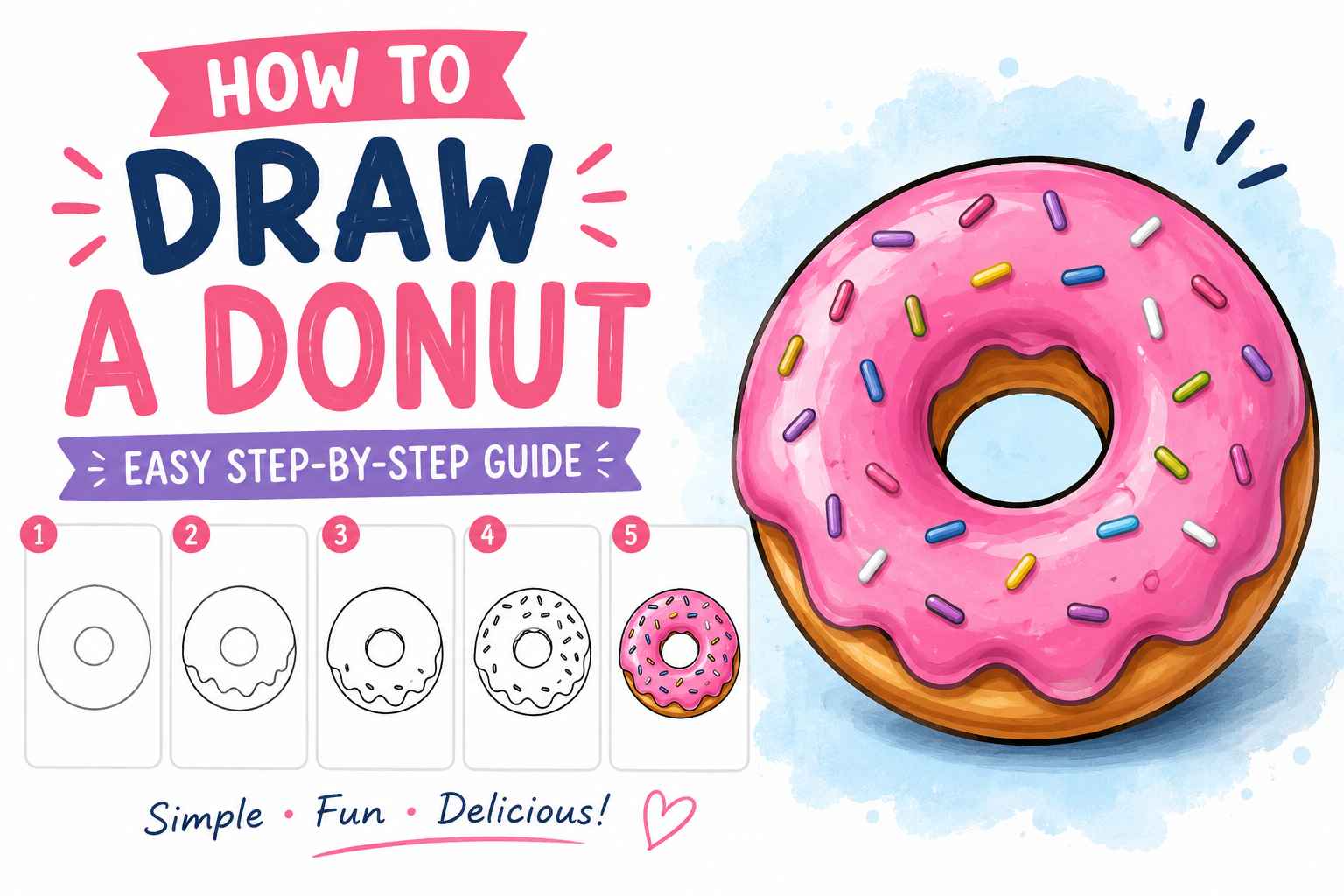 How to Draw a Donut: Easy Step-by-Step Guide