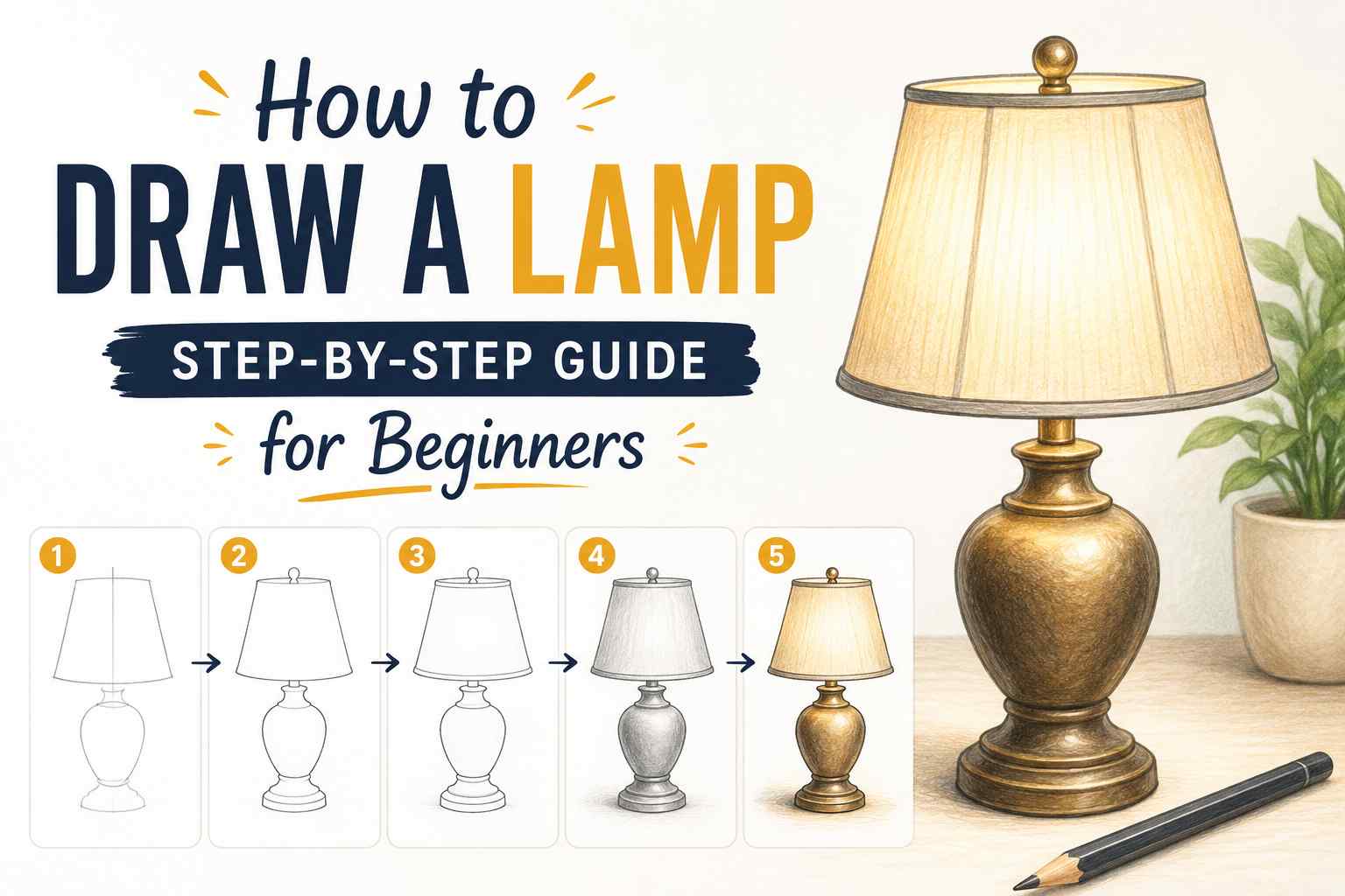 How to Draw a Lamp: Step-by-Step Guide for Beginners