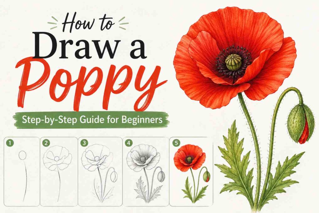 How to Draw a Poppy