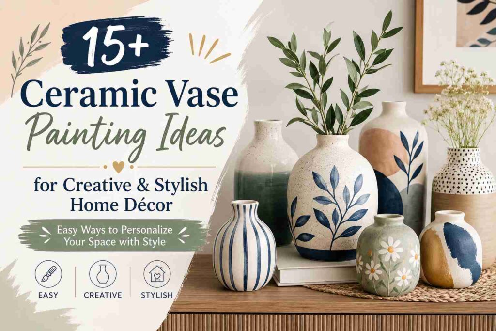 15+ Ceramic Vase Painting Ideas