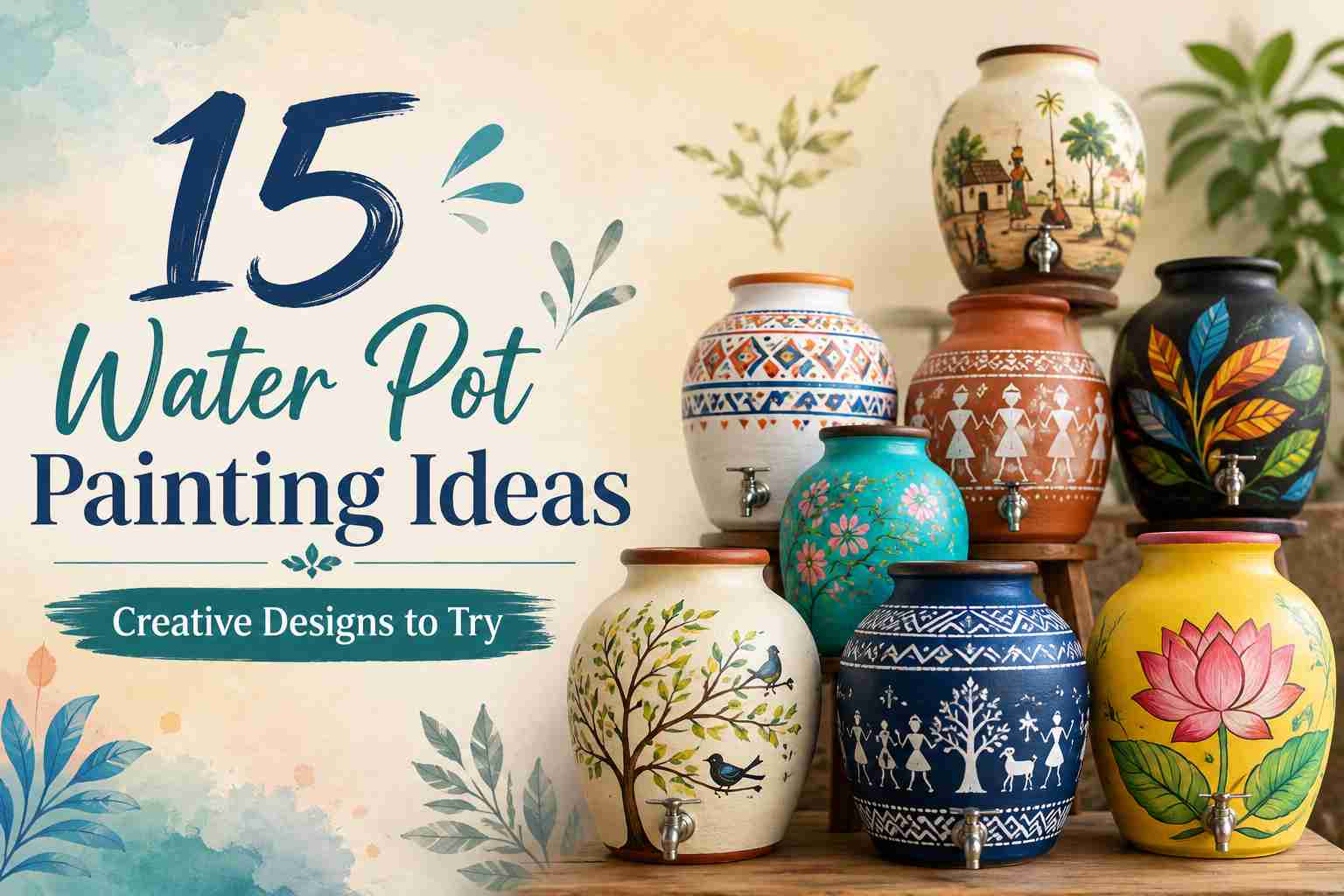 15 Water Pot Painting Ideas: Creative Designs to Try