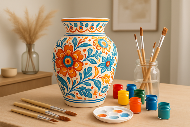 40+ Ceramic Vase Painting Ideas for Creative & Stylish Home Décor