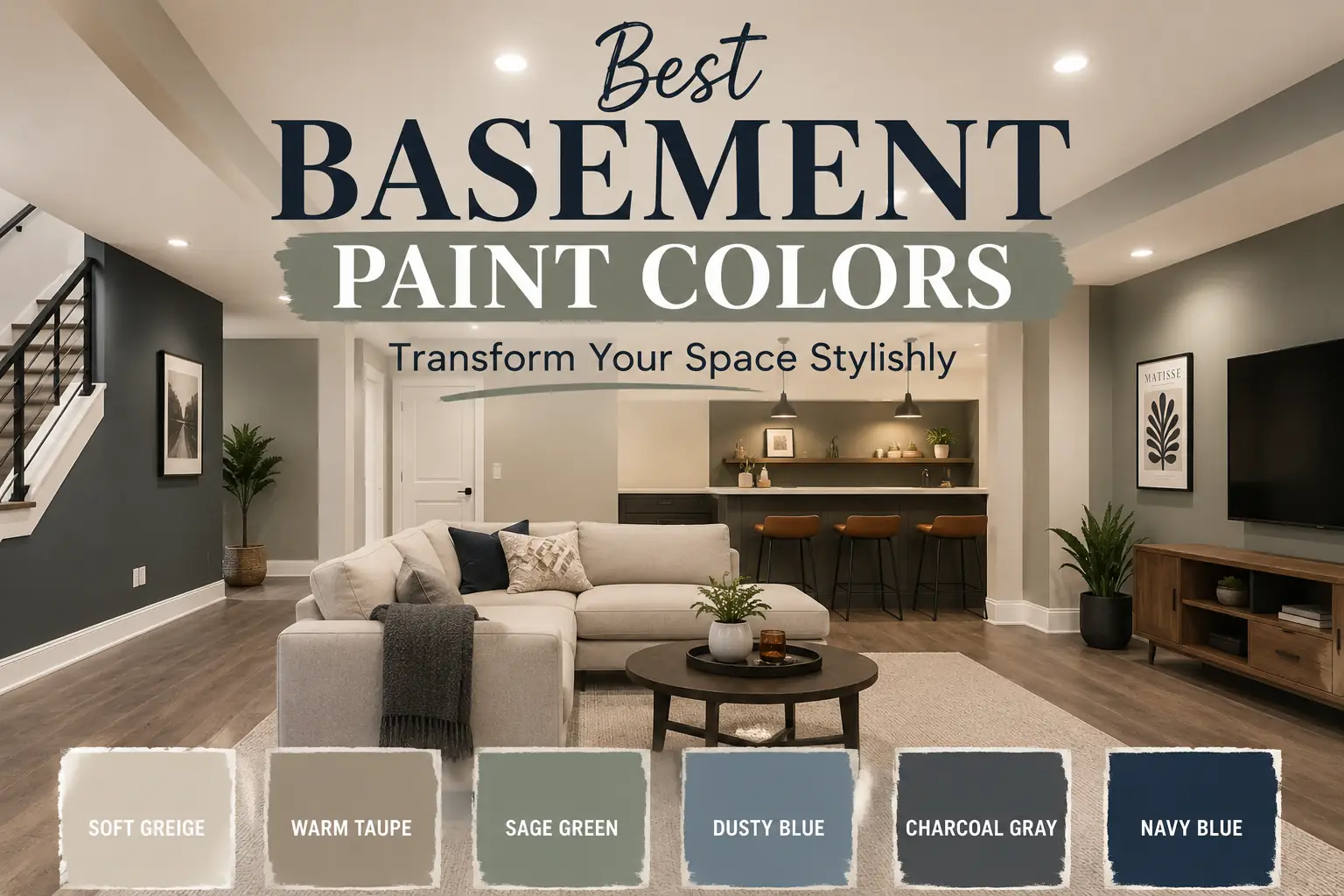 Best Basement Paint Colors: Transform Your Space Stylishly
