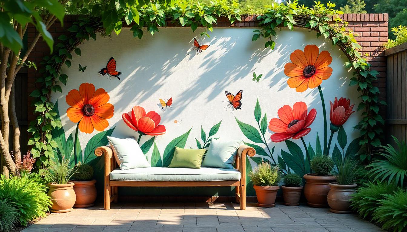 Garden Wall Painting Ideas: Transform Your Outdoors Today