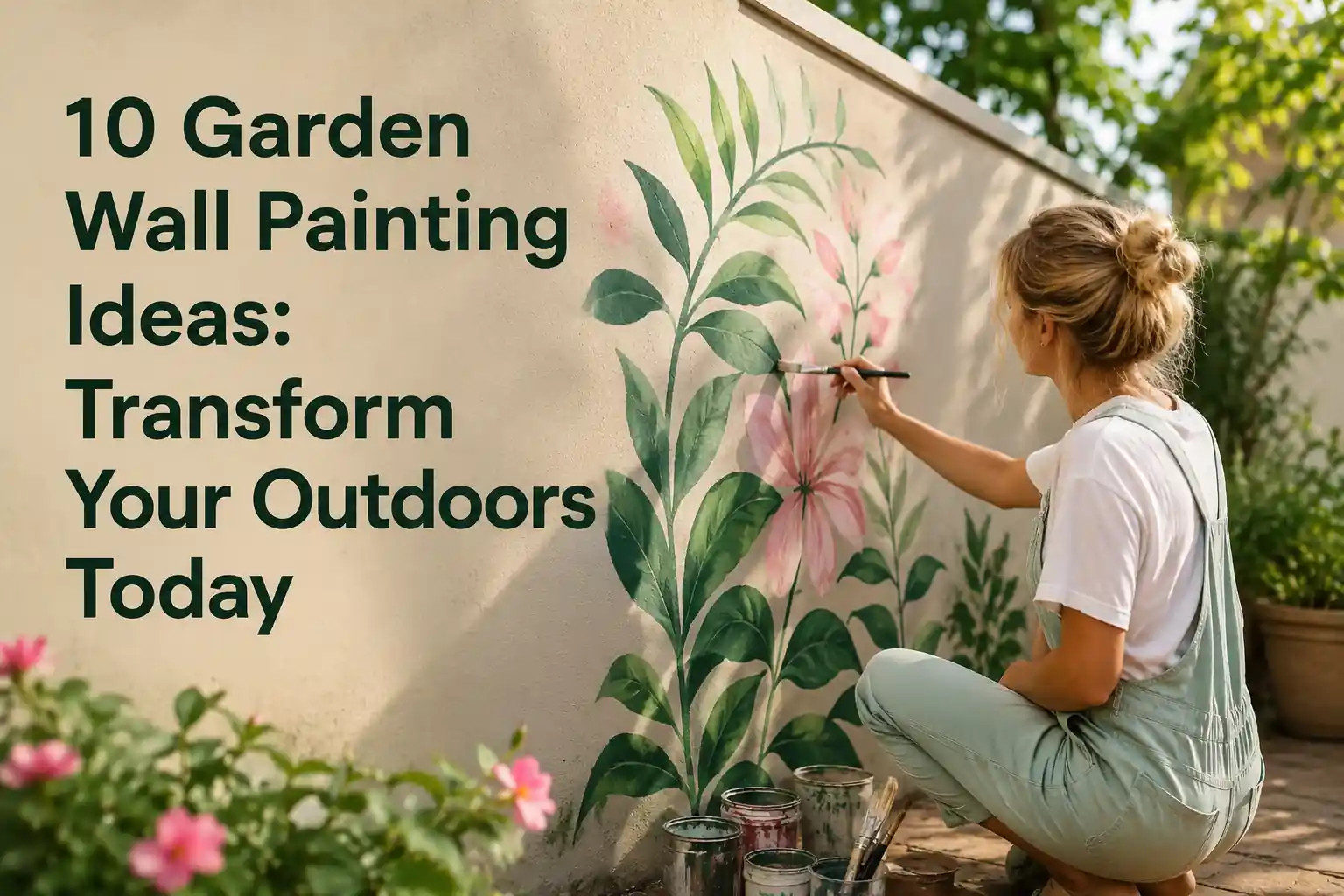 Garden Wall Painting Ideas: Transform Your Outdoors Today
