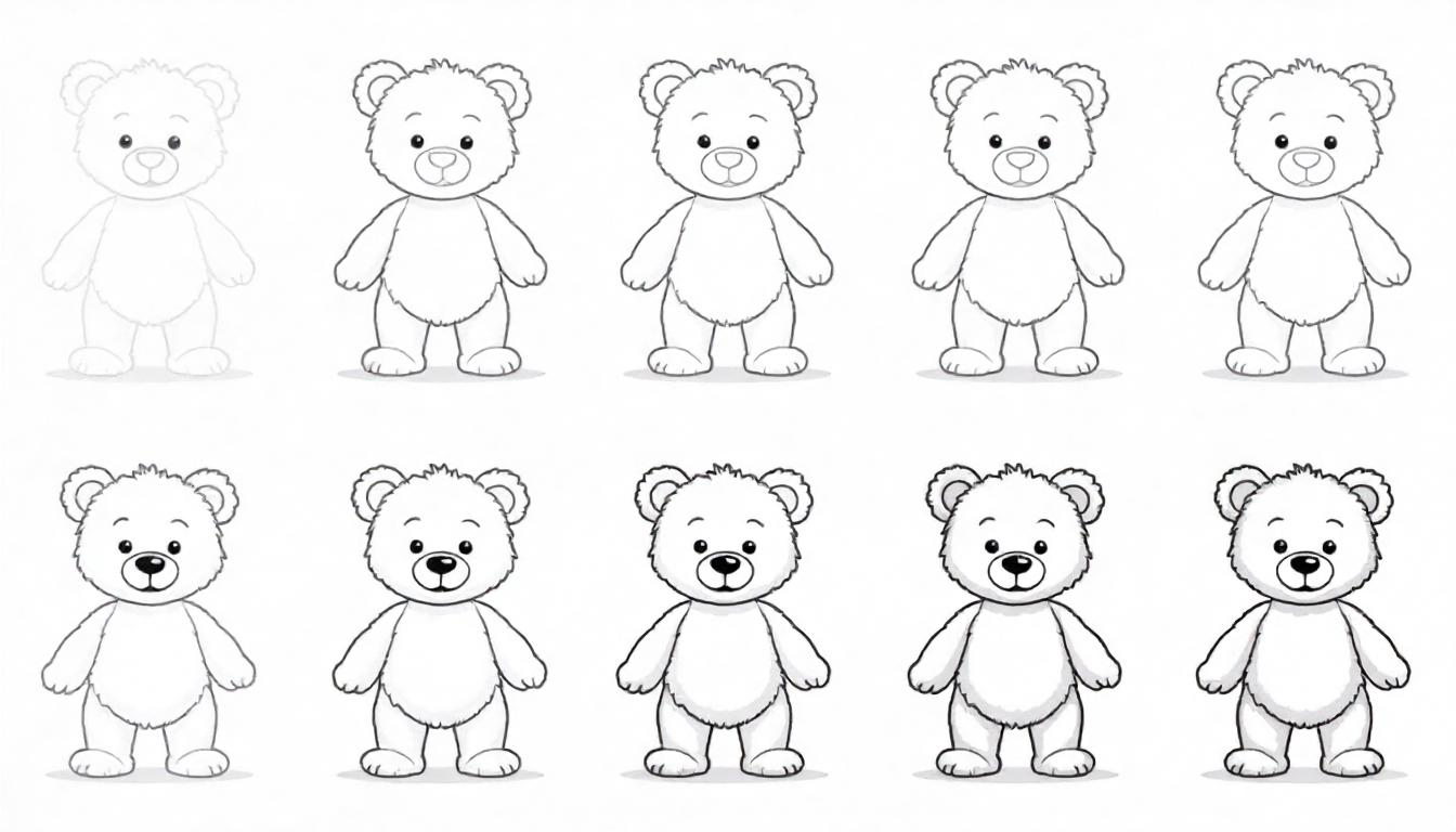 How To Draw A Teddy Bear: Step by Step Guide