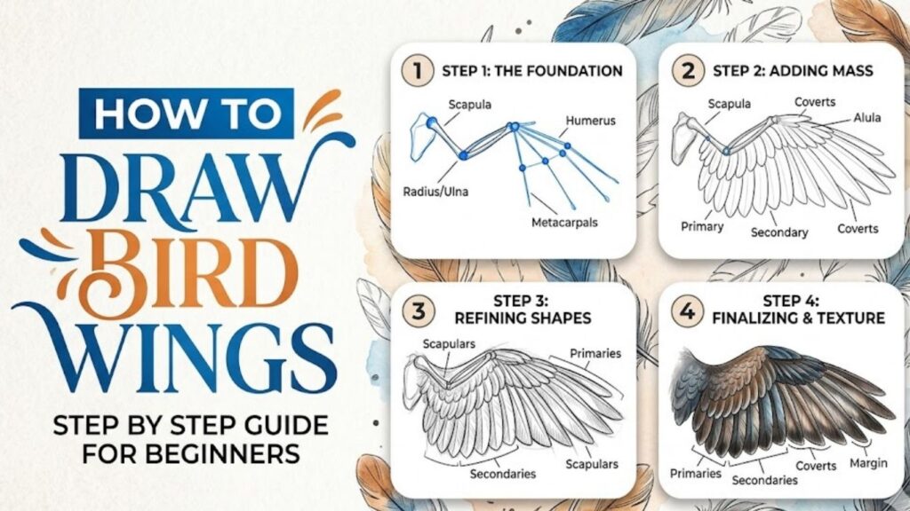 How to Draw Bird Wings