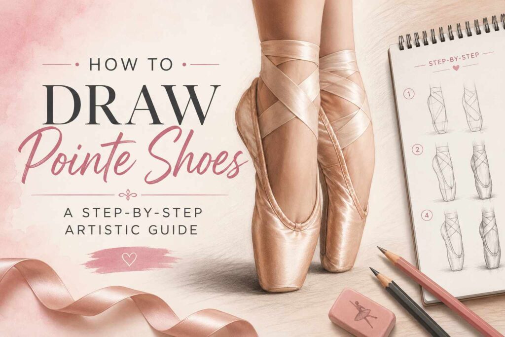 How to Draw Pointe Shoes