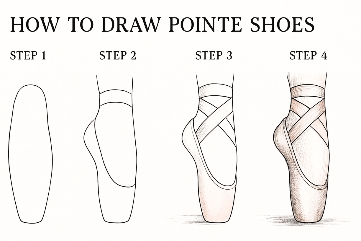 How to Draw Pointe Shoes: A Step-by-Step Artistic Guide