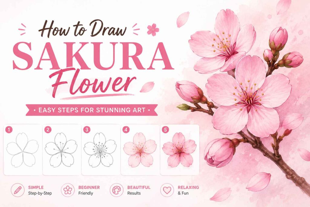 How to Draw Sakura Flower