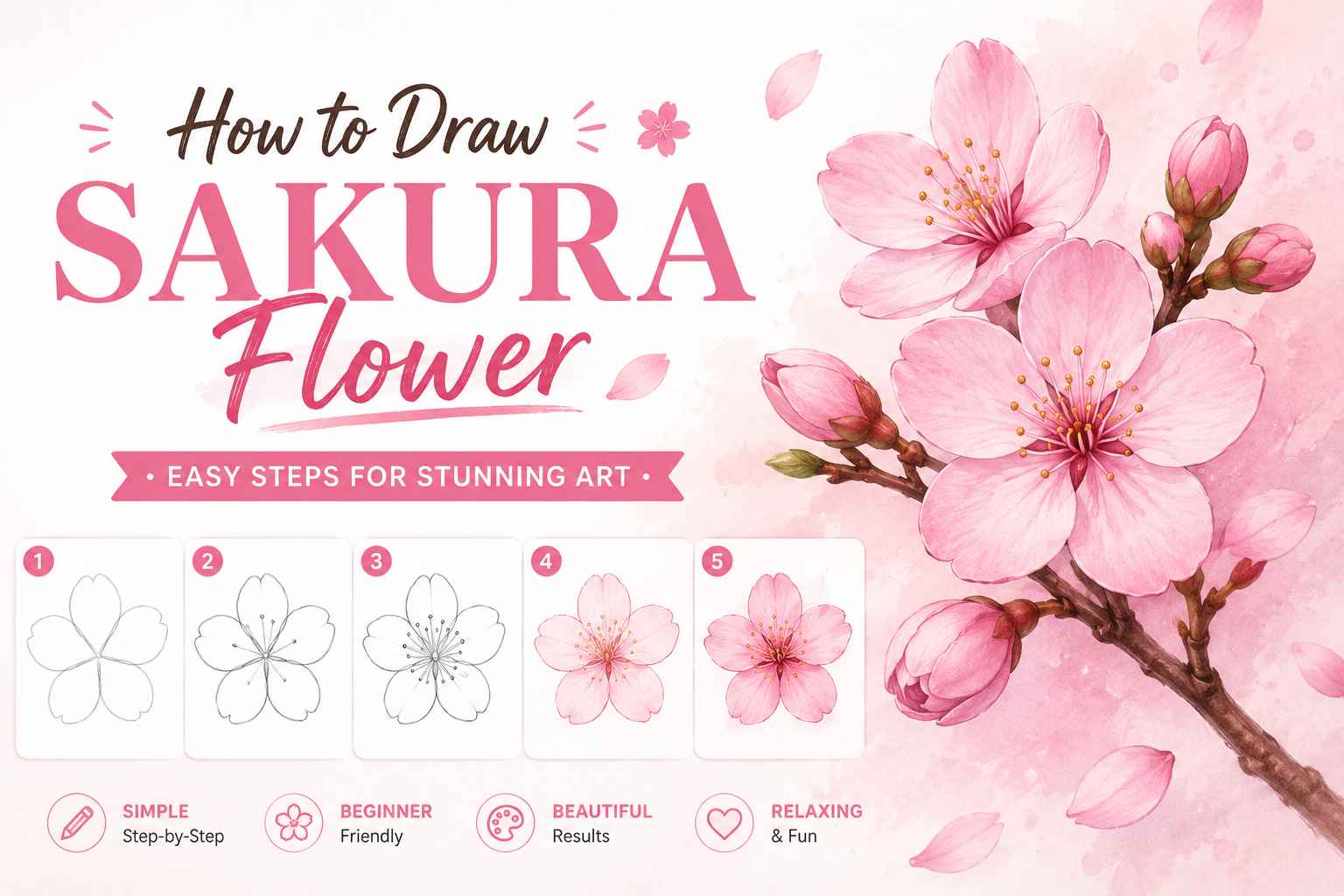 How to Draw Sakura Flower: Easy Steps for Stunning Art