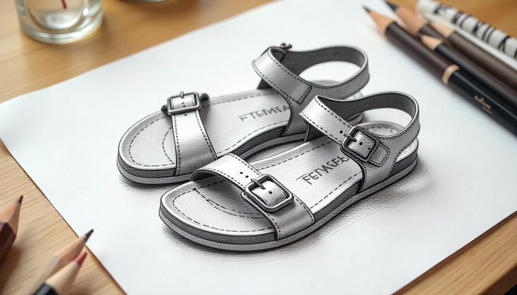 How to Draw Sandals