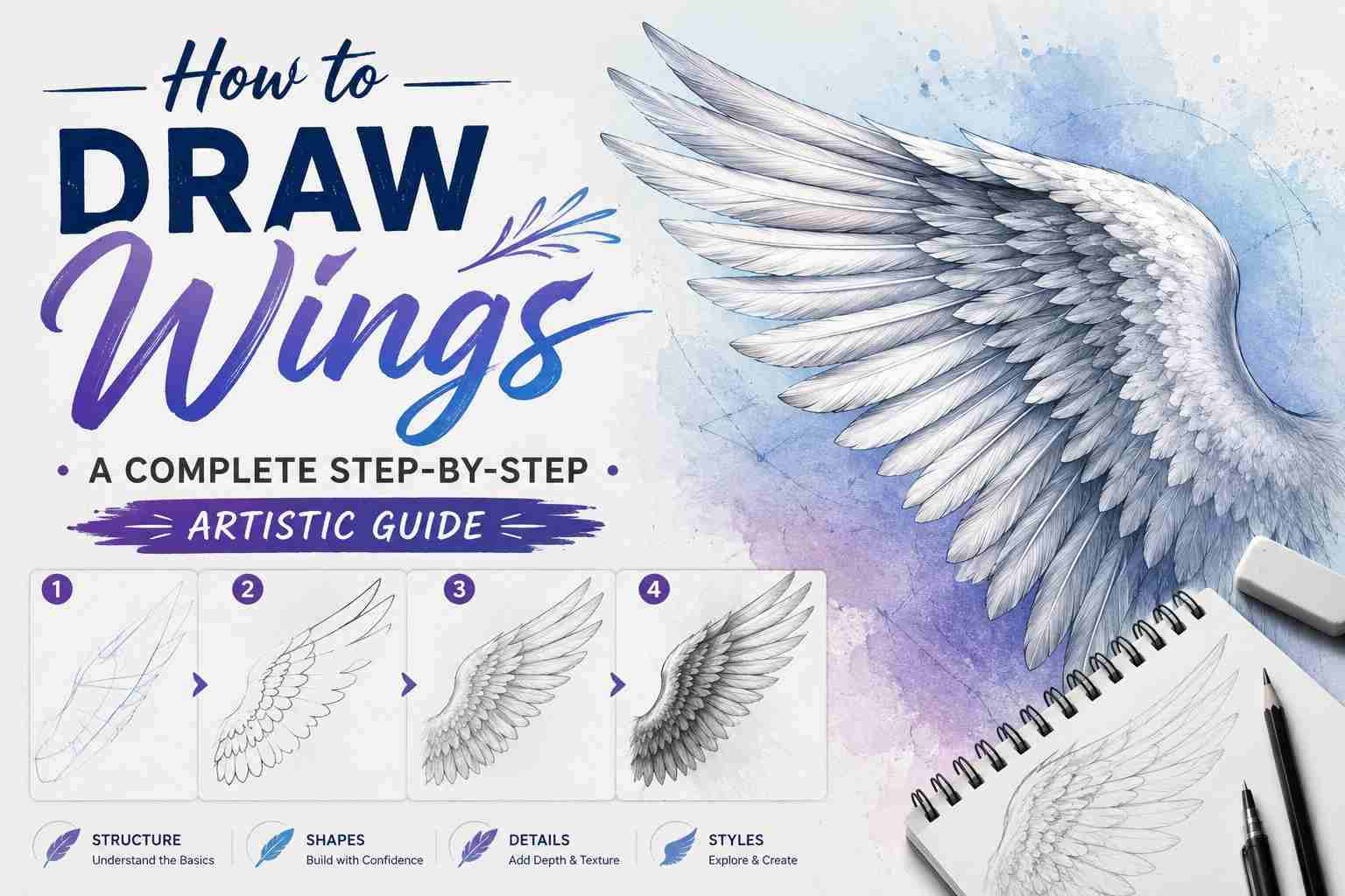 How to Draw Wings: A Complete Step-by-Step Artistic Guide