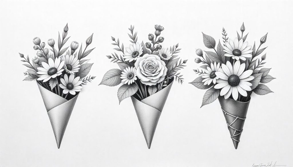 How to Draw a Bouquet