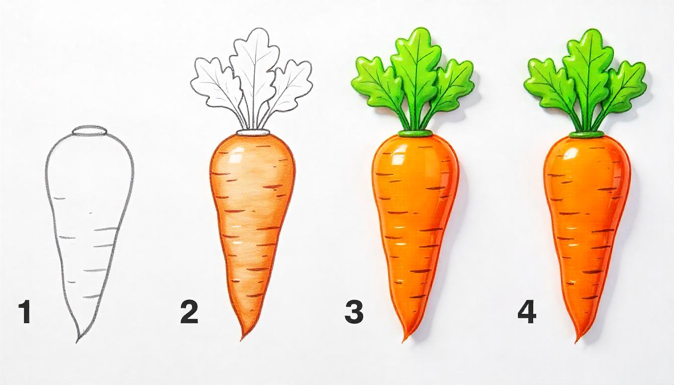How to Draw a Carrot