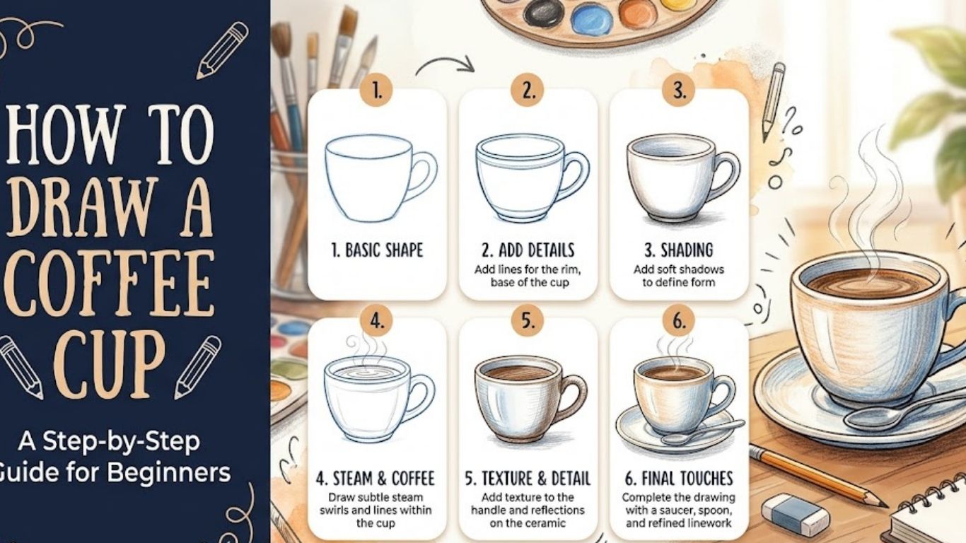 How to Draw a Coffee Cup Step by Step Guide for Beginners