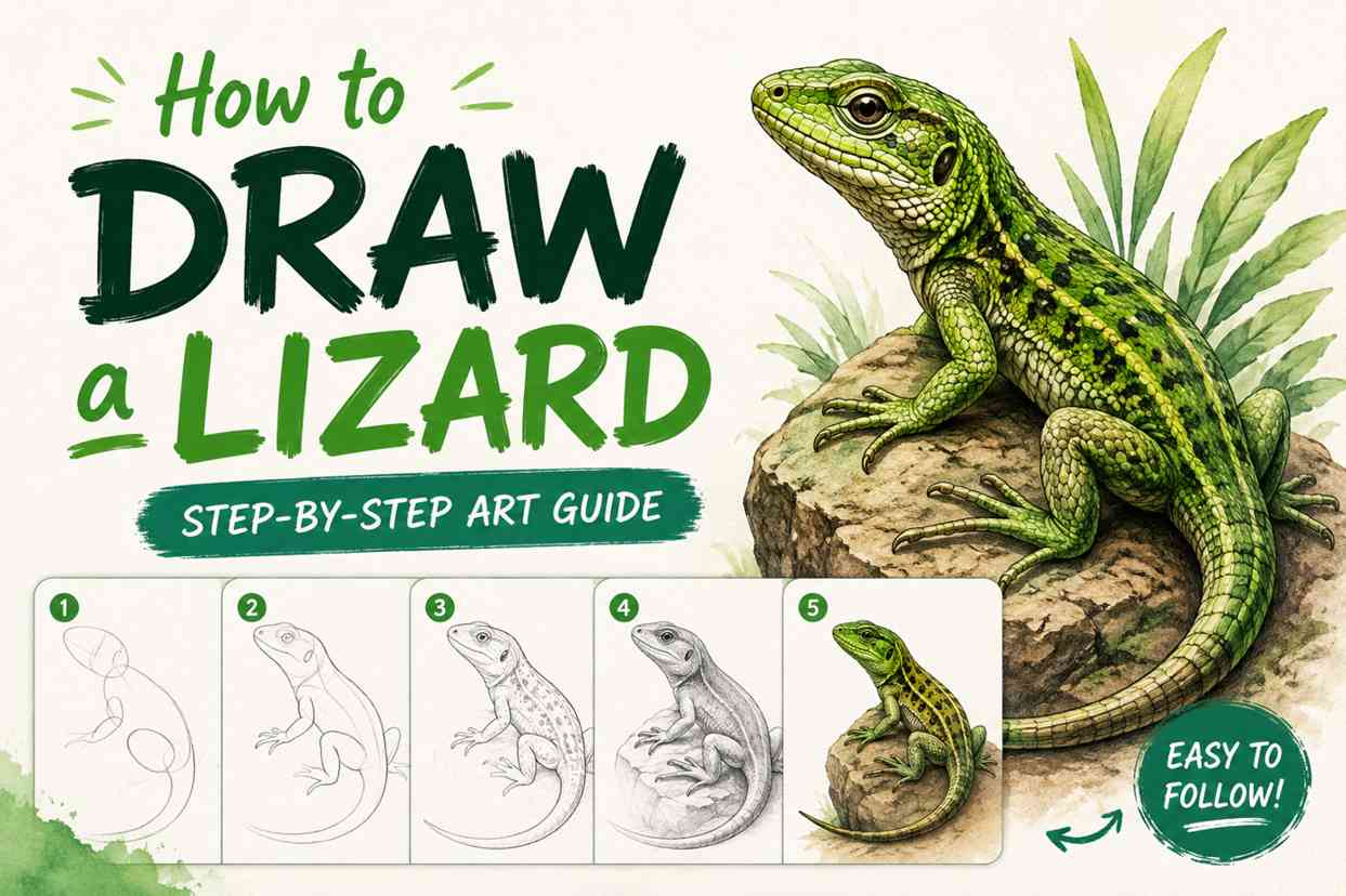 How to Draw a Lizard: Step-by-Step Art Guide