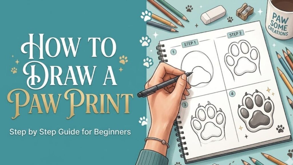 How to Draw a Paw Print