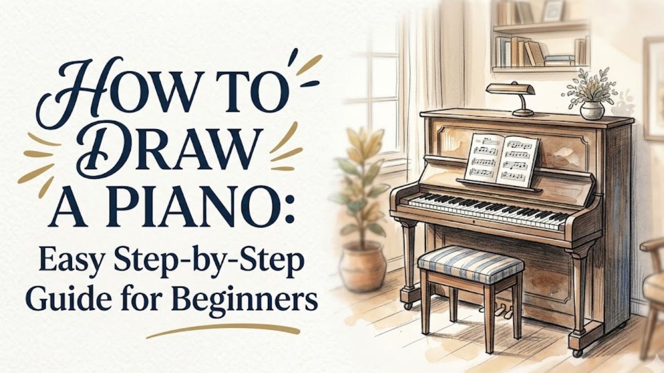 How to Draw a Piano Step by Step Guide for Beginners Easy