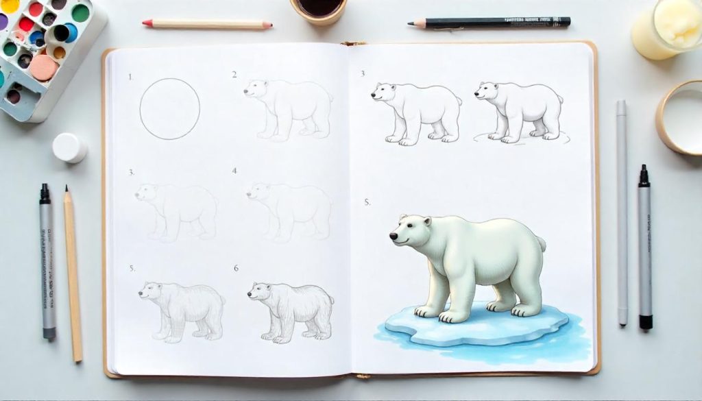 How to Draw a Polar Bear