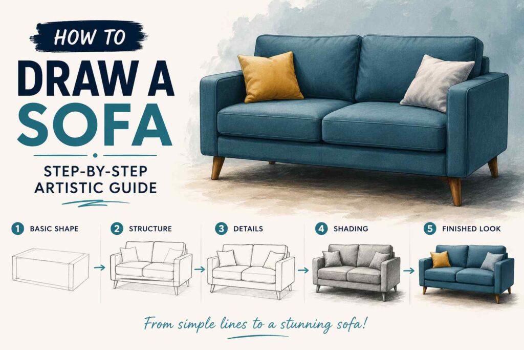 How to Draw a Sofa