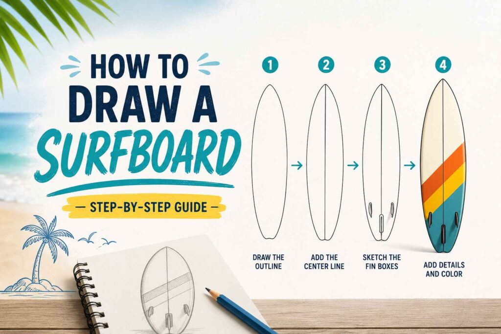 How to Draw a Surfboard