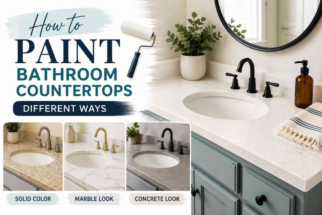 How to Paint Bathroom Countertops