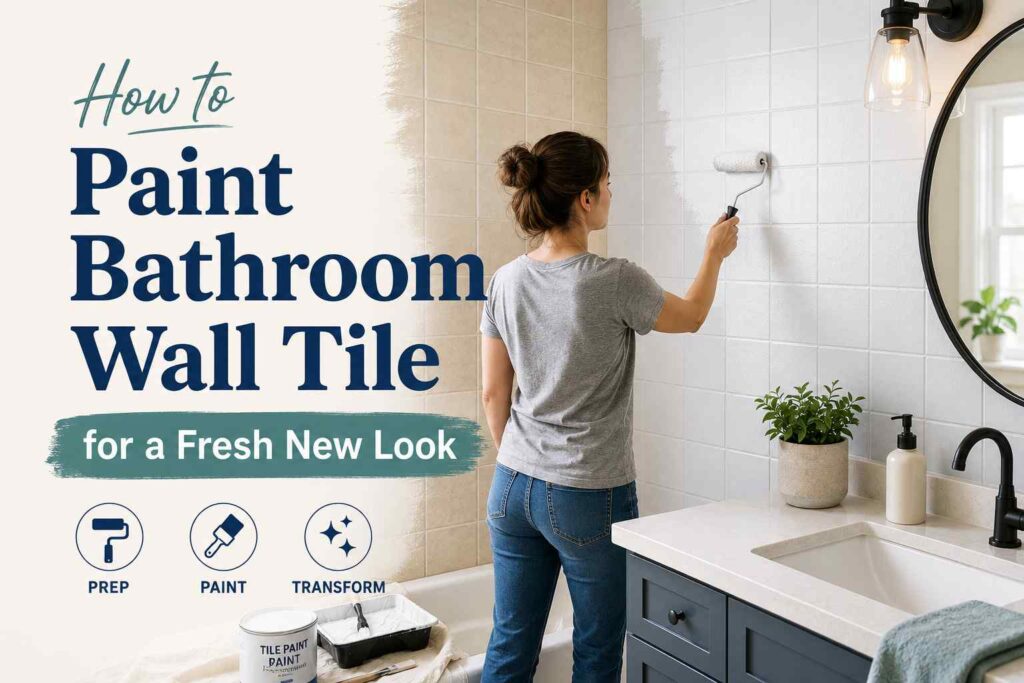 How to Paint Bathroom Wall Tile