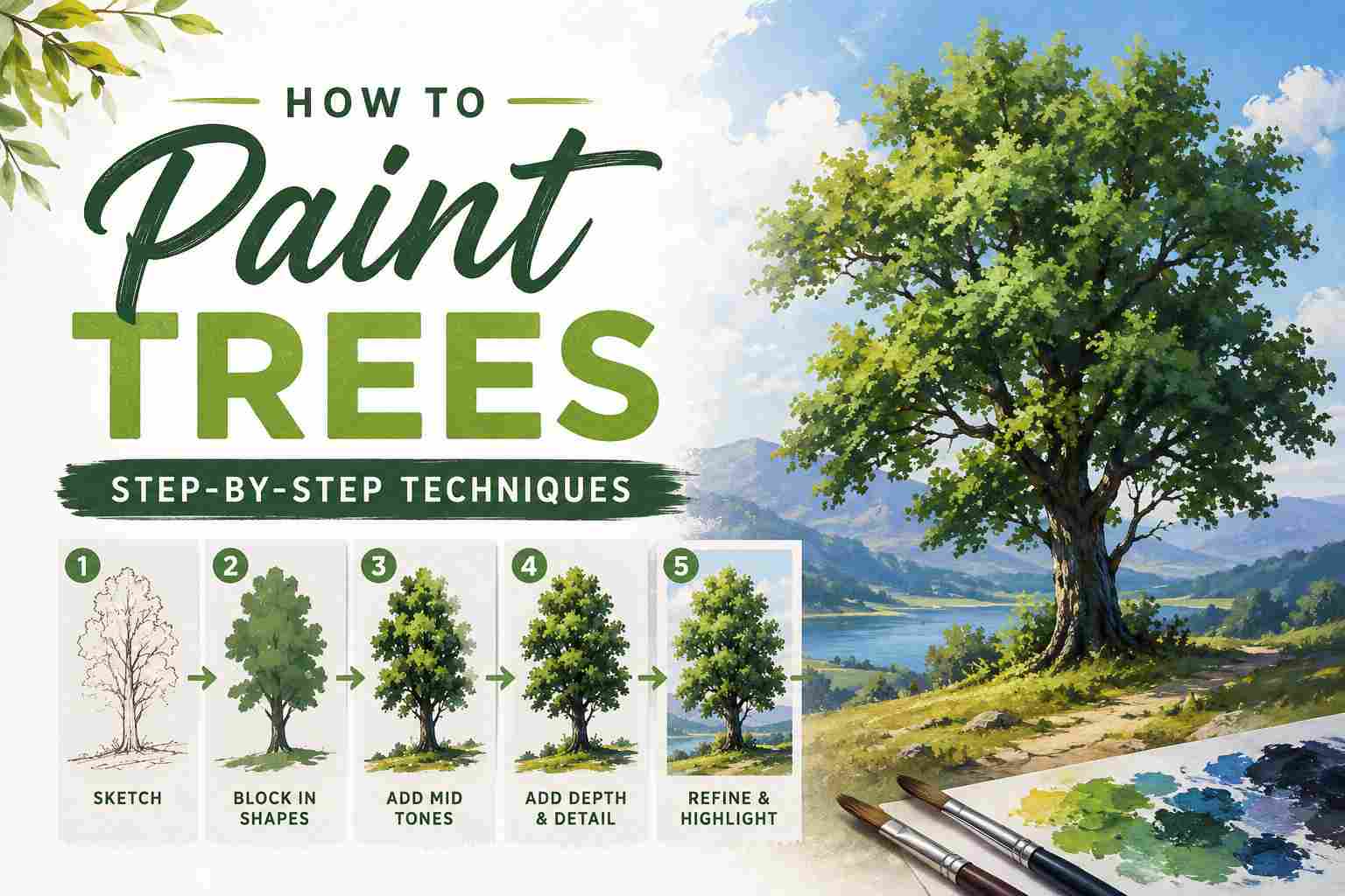 How to Paint Trees: Step-by-Step Techniques
