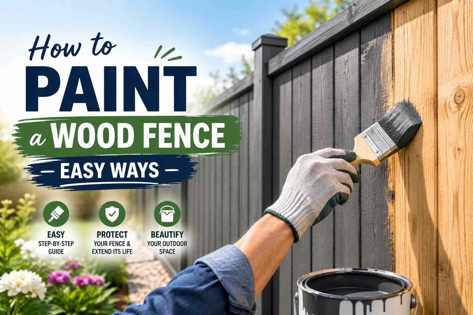 How to Paint a Wood Fence: Easy Ways