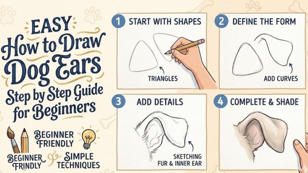 How to Draw Dog Ears 