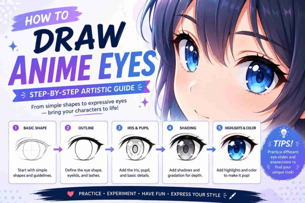 How to Draw Anime Eyes