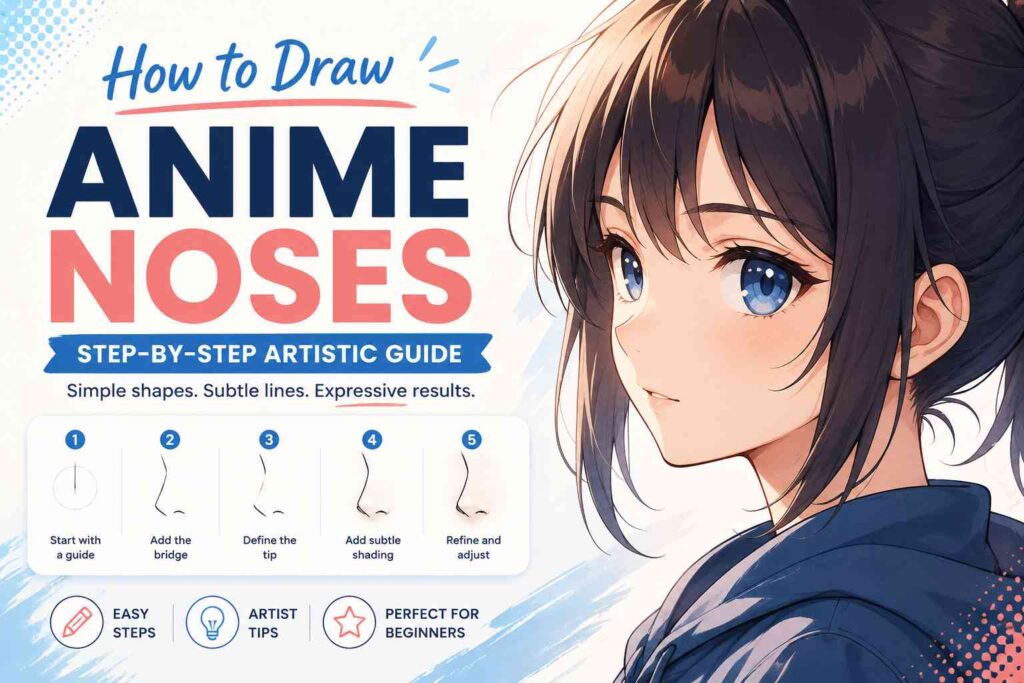 How to Draw Anime Noses