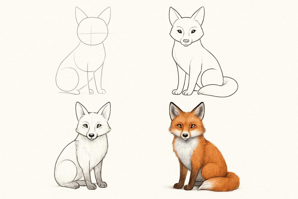 How to Draw a Fox