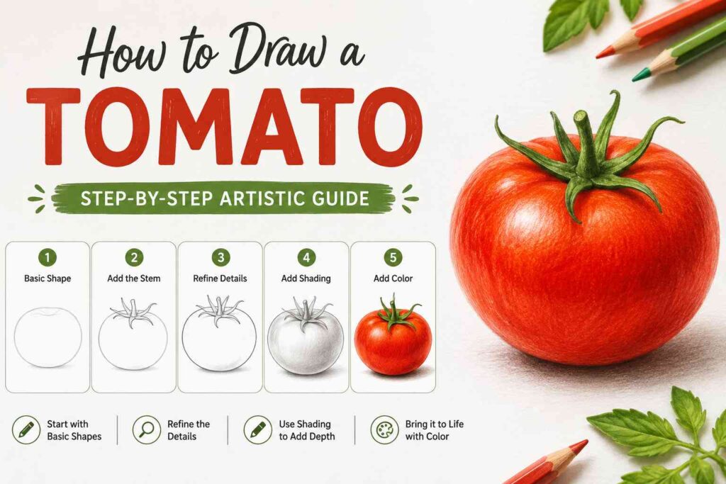 How to Draw a Tomato