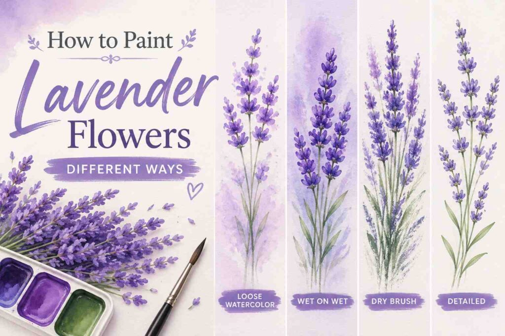 How to Paint Lavender Flowers