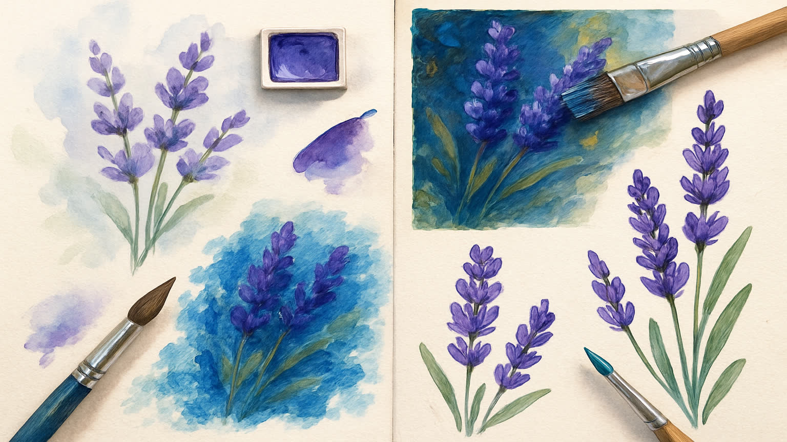 How to Paint Lavender Flowers: Different Ways